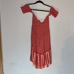 Off the shoulder summer midi dress